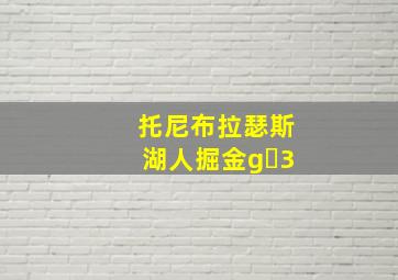 托尼布拉瑟斯湖人掘金g 3